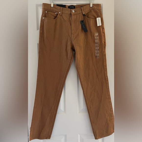 PacSun Los Angeles Workwear Tan Slim Fit Carpenter Jeans NWT 36/32 - Picture 7 of 12